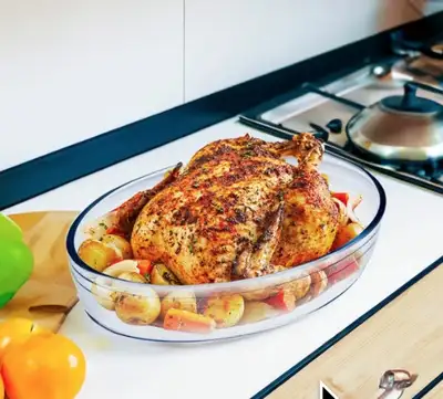 X-Large Oval Roasting Pan/Casserole Dish, View more