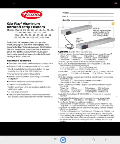 Chauffe-aliments Hatco Glo-Ray 24 po, View more