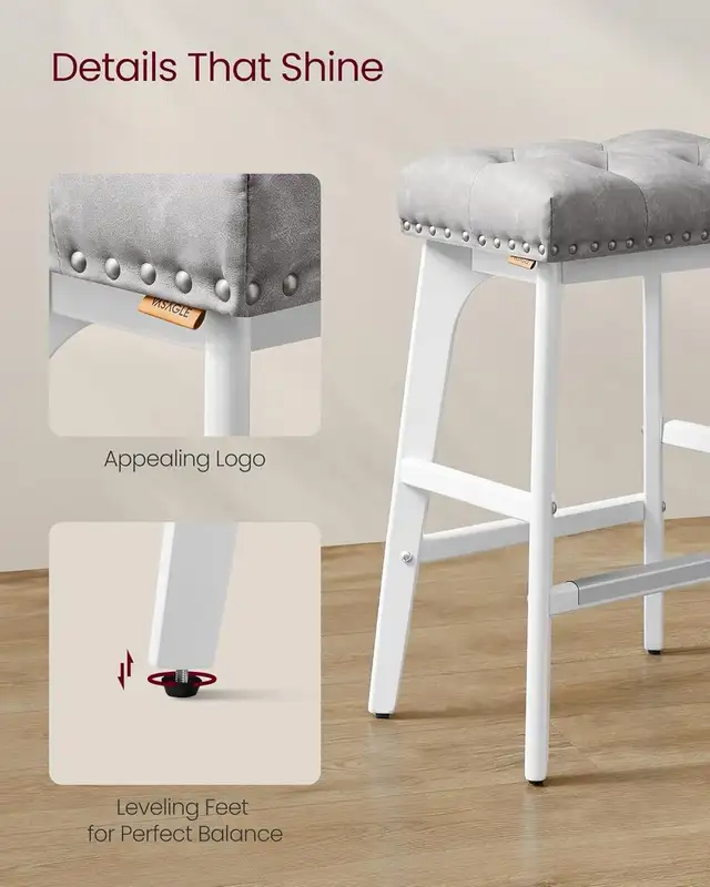 Saddle Counter Height Bar Stools, 26-Inch Backless Kitchen Stool in Chairs & Recliners in Markham / York Region - Image 8