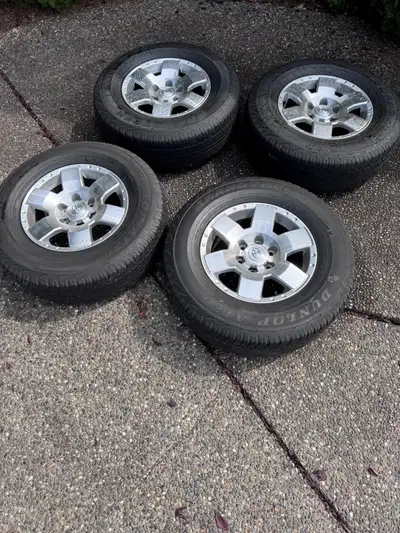 Tires - P265/70R17 113S - Mud and Snow All Season Rims - Diameter 17", Width 7 1/2", 6 bolt 139.77mm...