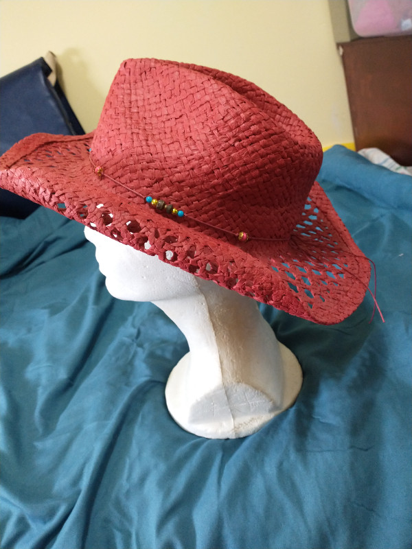 very nice ladies red western hat for sale in Women's - Tops & Outerwear in Cape Breton - Image 3