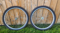 Bicycle Wheels - 24 x 1.95 - Plus One Extra Tire Also For 24!