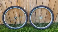 Bicycle Wheels - 24 x 1.95 - Plus One Extra Tire Also For 24!