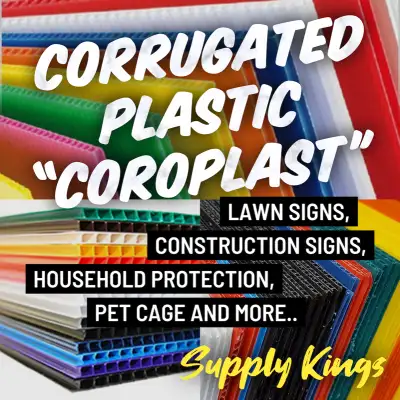 CORRUGATED PLASTIC “COROPLAST” COLORS, View more