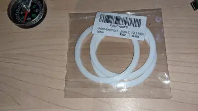 Brand new, pack of 3 Univen Gaskets for Stovetop Espresso Coffee Makers/ Percolator of size 3 Cup. F...