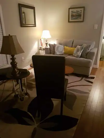 Second floor apartment on bus route. Coin operated laundry in building, electric heat with air-condi...