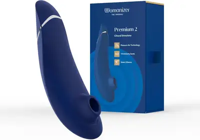 Womanizer Premium 2 Pleasure Air Stimulator - Blueberry, View more