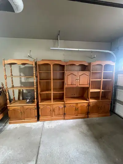 Roxton Wall Units and Bookshelf, View more