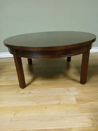 Round 36" Starburst Wood Coffee Table, View more