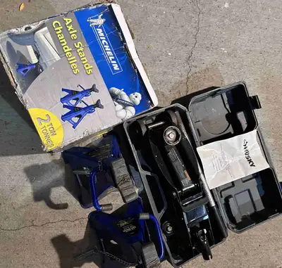 Michelin axle stands and Husky Jack, View more