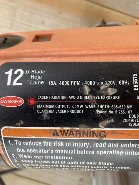 Ridgid  mitre saw power head parts in Power Tools in Ottawa - Image 3