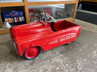 Canadian thistle pedal car fire truck 
