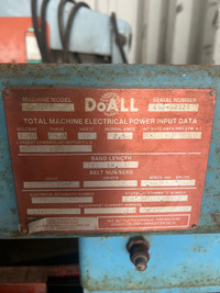 Do All Band saw c916-s