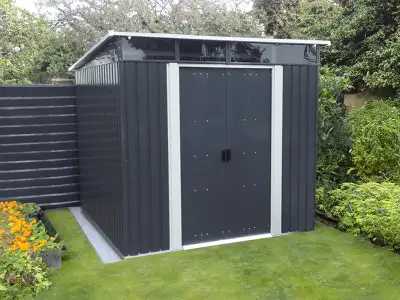 Relyard 6x8 Metal Shed 5'-8" Door Height With Skylight, View more