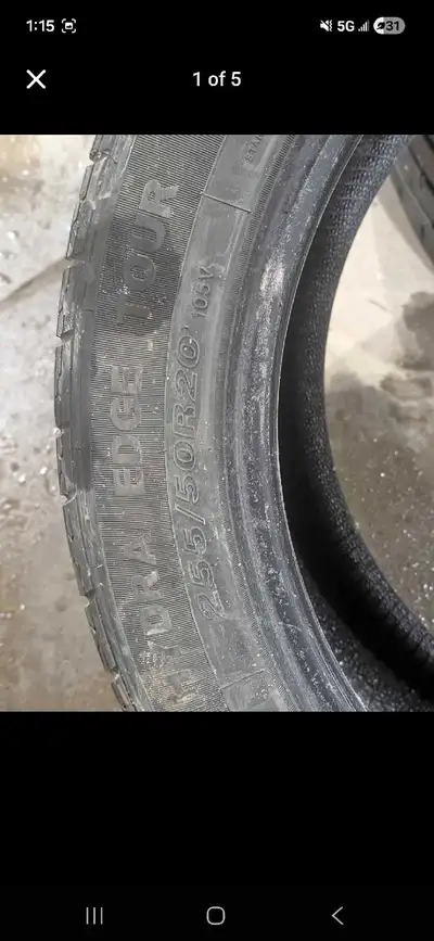 7/32 Tread No punctures Price is per tire Tags: alloy steel rim rims winter summer all season all we...