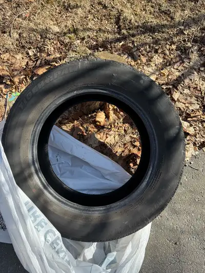 Four used all season tires Uniroyal Tiger Paw Touring A/S 235 60R17 Tread FL 6/32 FR 6/32 RL 7/32 RR...