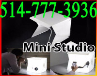 Photo Studio Light Box Photography Backdrop LED Mini tv Portable