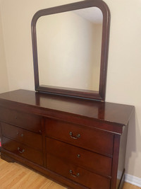 Cherrywood dresser with mirror!