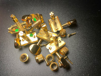 6-In-Line Vintage Locking Tuners Gold