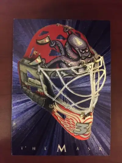 2001-02 Be A Player Between The Pipes Mask Manny Legace card, View more