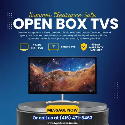 Summer Sale on Open Box TVs, View more