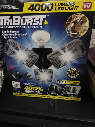 Bell and howell Triburst multi led lite 400 % brighter, View more
