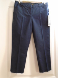 NWT navy Massimo Fabbro Italy women's pants size 8 medium