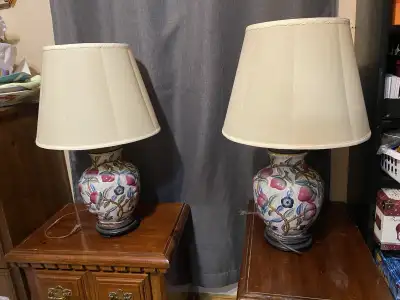 2 Vintage Table Lamps, View more