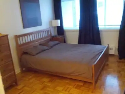 Solid Wood Queen Bed Frame, View more