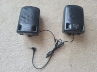 Sony unpowered mini portable stereo speakers