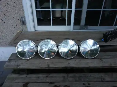 Full Moon Hubcaps - Set of 4 - I think they are for 14" rims - Not sure what they came off of but th...