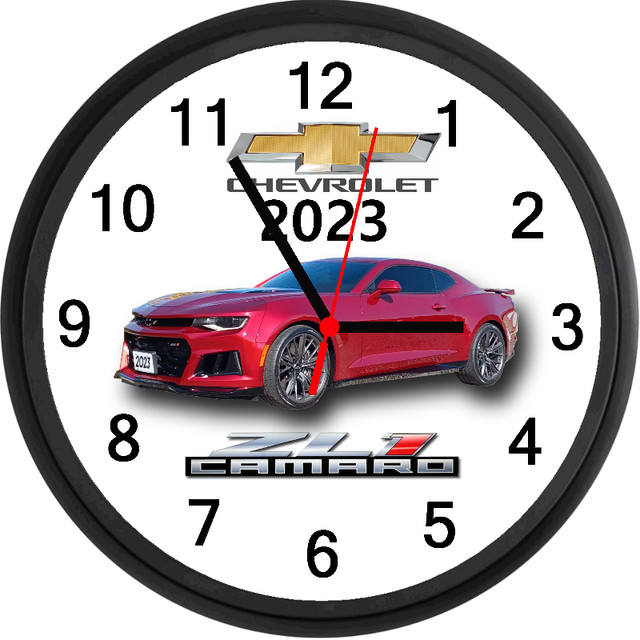 2023 Chevrolet Camaro LZ1 (Radiant Red Tintcoat) Wall Clock in Other in Hamilton