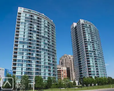 Beautiful, unobstructed south facing view of Toronto skyline. Located steps from Sheppard TTC subway...