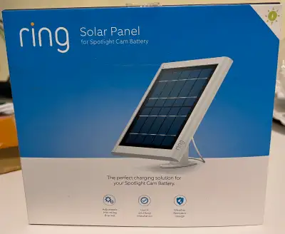 I'm selling a new Ring Solar Panel for Spotlight Cam Battery that is weather resistant and has quick...