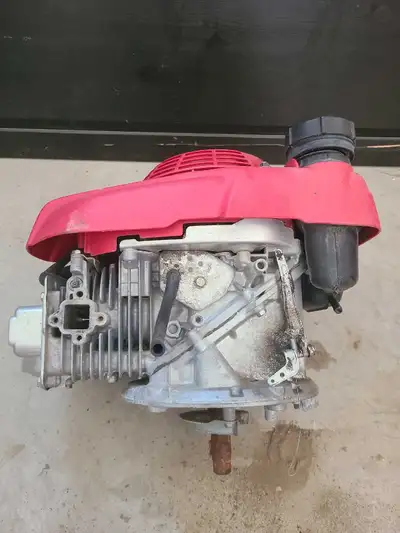 Honda GCV 160 Lawn mower engine turns freely. Needs carburetor and air intake. No furthering testing...