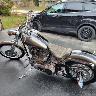 2003 ultima frame, motor, transmission, front end avon cobra chrome rear 200 60vr 16 tire 90 90 21 f...