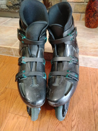 Men's Rollerblades with protective gear