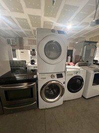 White 27 inch w    washer dryer can    deliver