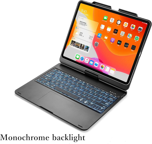 360° Rotatable Keyboard for iPad Pro 12.9" Backlight Keyboard BT in iPads & Tablets in London - Image 2