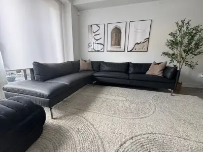 Toscan Structube Sofa L Shaped Left Facing - Mint Condition, View more