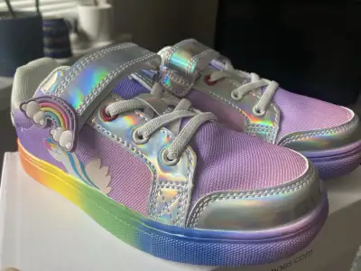 Dream Pairs rainbow unicorn shoes kids size 13, View more