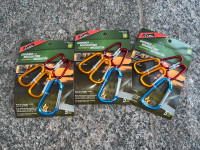 Set of caribiner clips mousquetons camping 