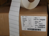 ADHESIVE LABELS white (20,000)  3x1" can ship