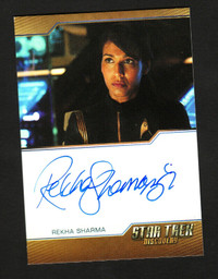 STAR TREK DISCOVERY SEASON 1 AUTO CARD REKHA SHARMA COMMANDER