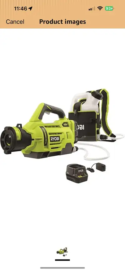 RYOBI ONEAND 18V Cordless ELECTROSTATIC 1 GAL. Sprayer KIT with 2 2.0 AH Batteries and 1 CHA Brand n...