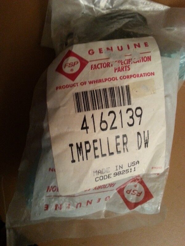 TURBINE & JOINT KITCHENAID IMPELLER NEUF NEW 4162139 dans Autre  à Laval/Rive Nord