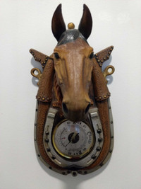 HORSE Head Barometer 1970's Kitsch