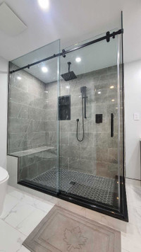 Glass shower doors 10mm tempered 