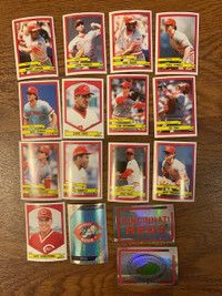1989 Cincinnati Reds Panini baseball sticker team set (16)