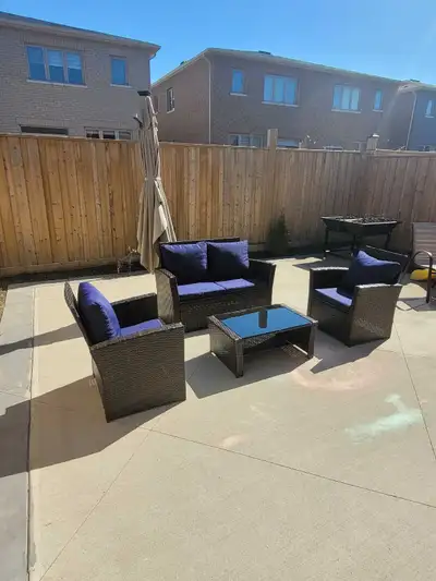 outdoor patio set 4pc factory sealed box, View more